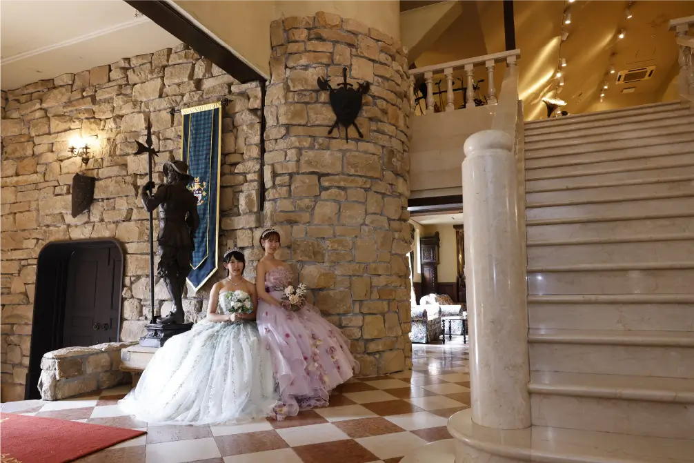 本物のお城でプリンセスに変身できる体験受付