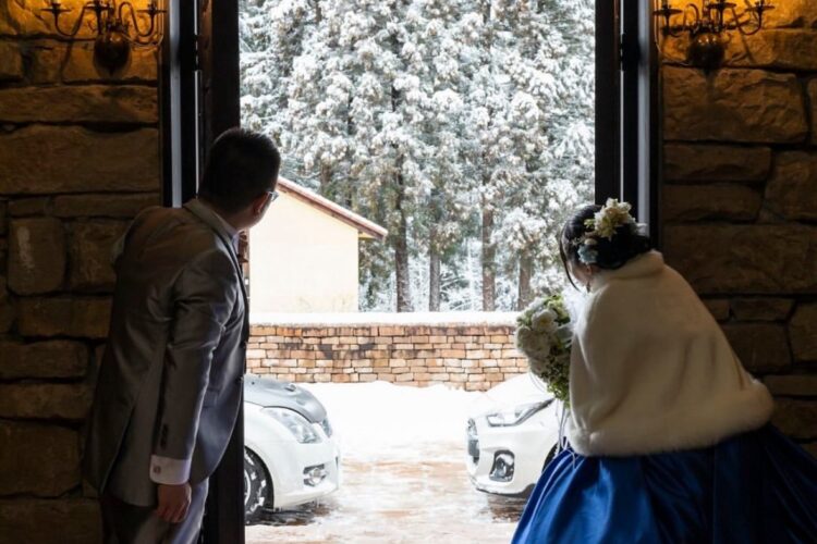 冬の前撮り撮影⛄