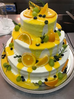夏らしいウェディングケーキ